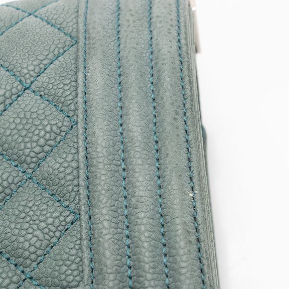 Chanel Matte Caviar Leather Old Medium Boy Bag - FINAL SALE - Picture 13 of 15